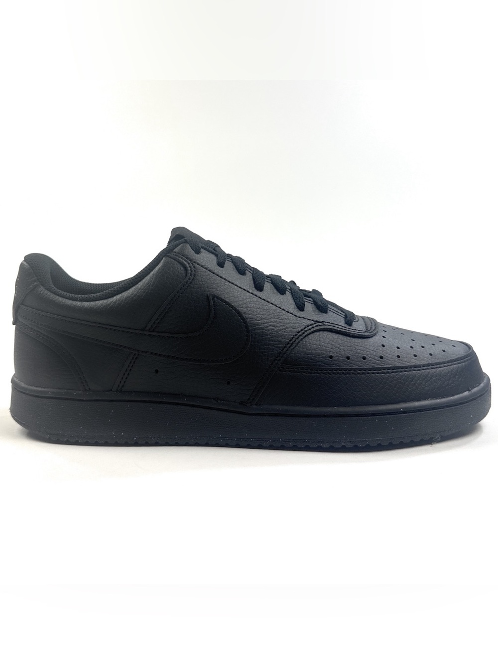 Nike Court Vision Low Mens Triple Black Shoes Sneakers Next Nature DH2987-002